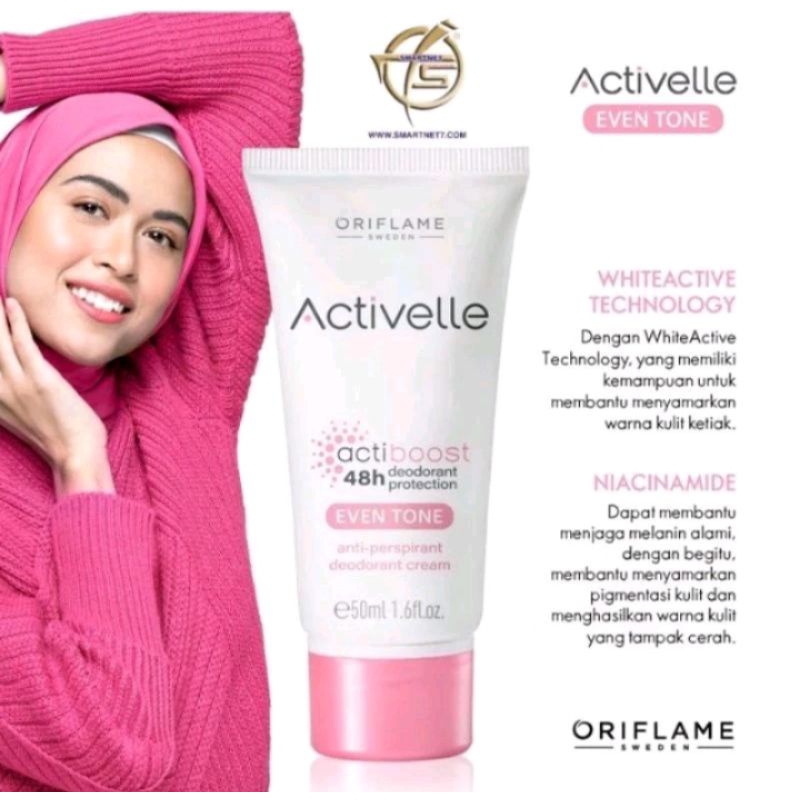 Deodorant Oriflame, Deodorant Activelle acti boost deodorant protection, Deodorant pemutih ketiak ge
