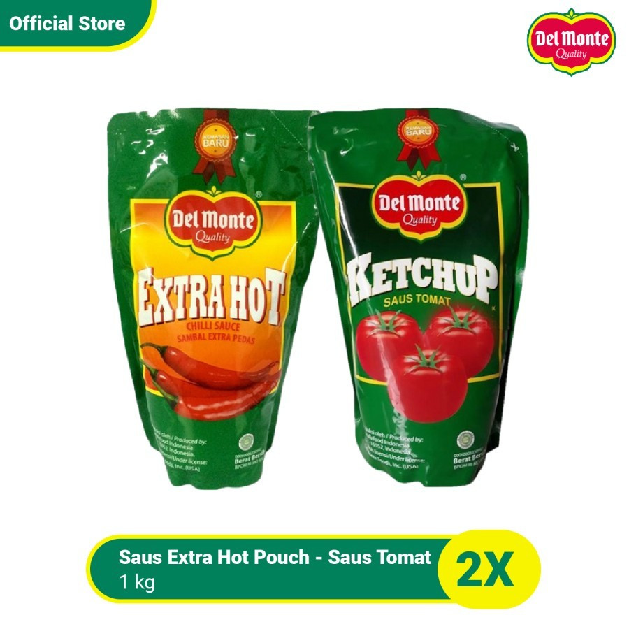 

Delmonte Saus Tomat Extra Hot Pouch 1kg