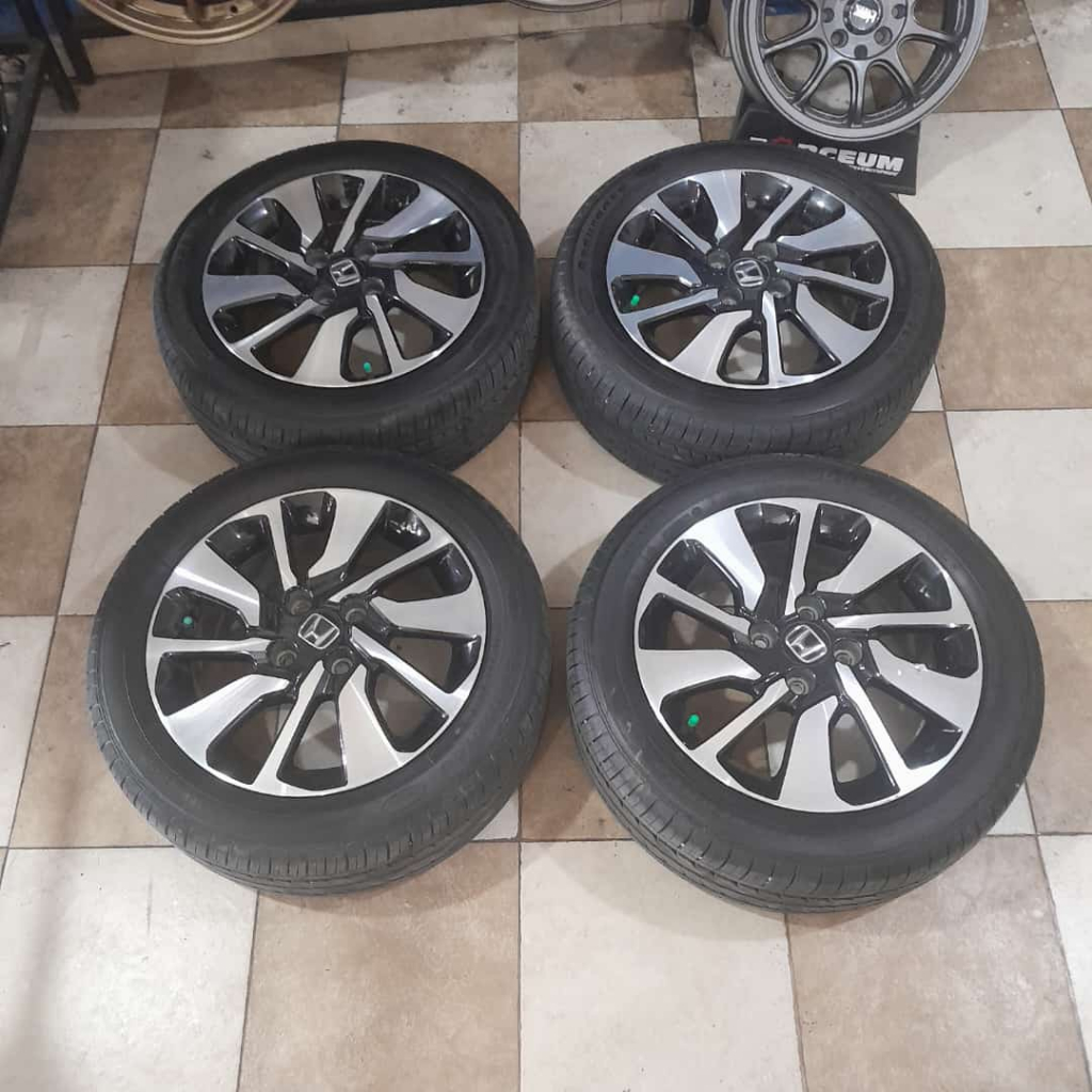 VELG MOBIL ORI COPOTAN STANDAR BRIO RS R15 X6 4X100ET 53 BP + BAN GY 185 55 nik 2022