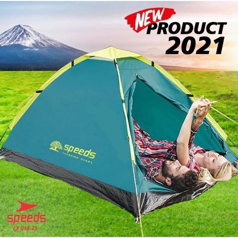Tenda camping 2 orang, tenda speeds single layer