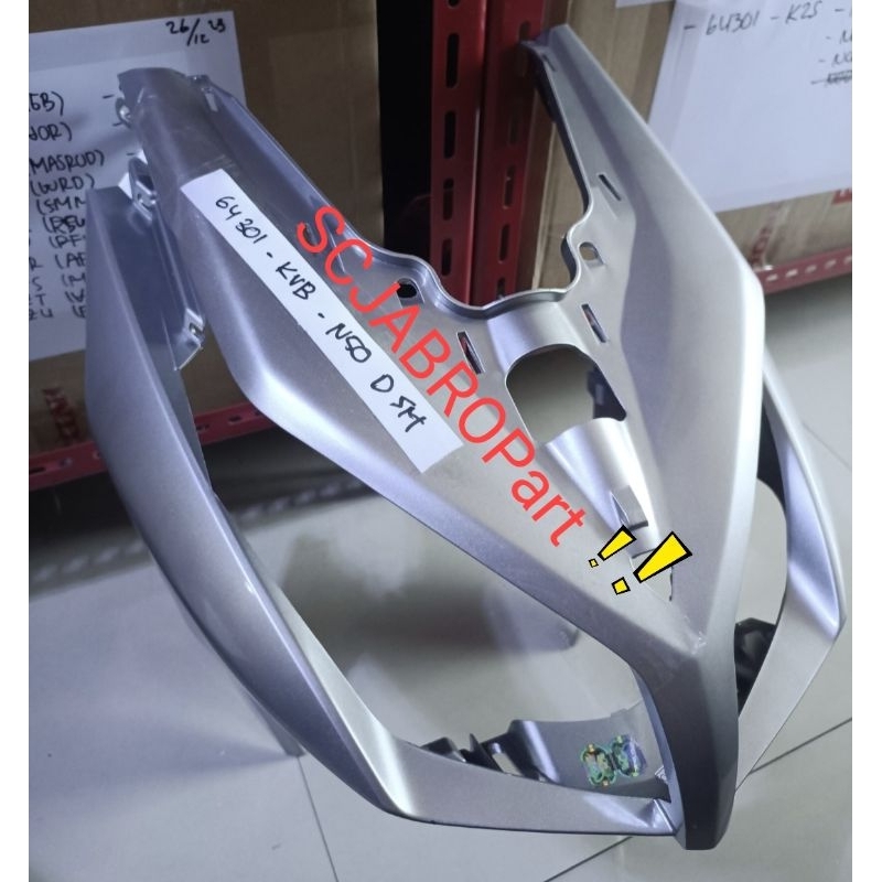 COVER FR SILVER HONDA VARIO 110 TECHNO CARBU..64301 KVB N50DSM..ORI AHM