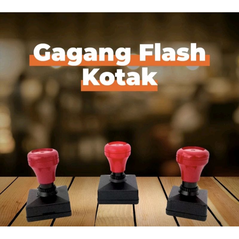 

stempel flesh kotak dan Stempel Oval