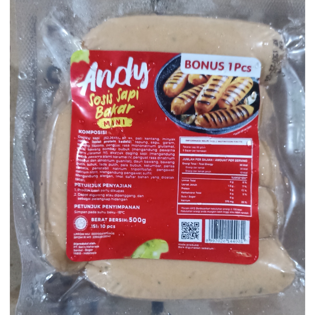 

Andy Sosis Bakar Mini Original isi 10 pcs