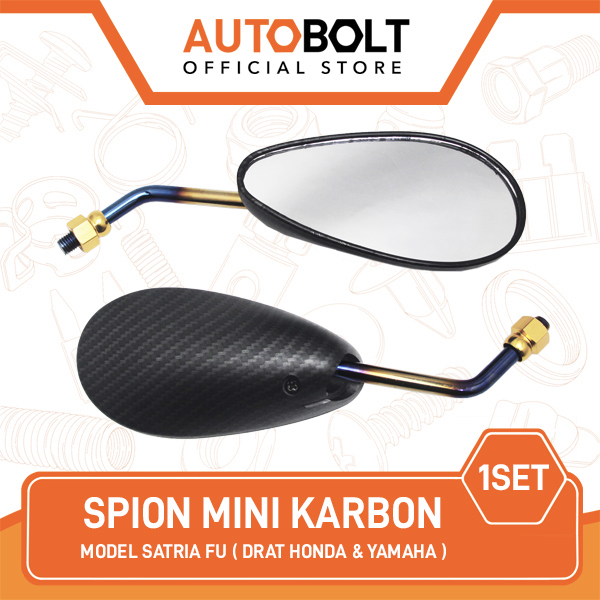 Spion Mini Model Satria FU Drat Honda & Yamaha Beat Vario Mio Grand Spion Sepion Kaca Kecil Satria F