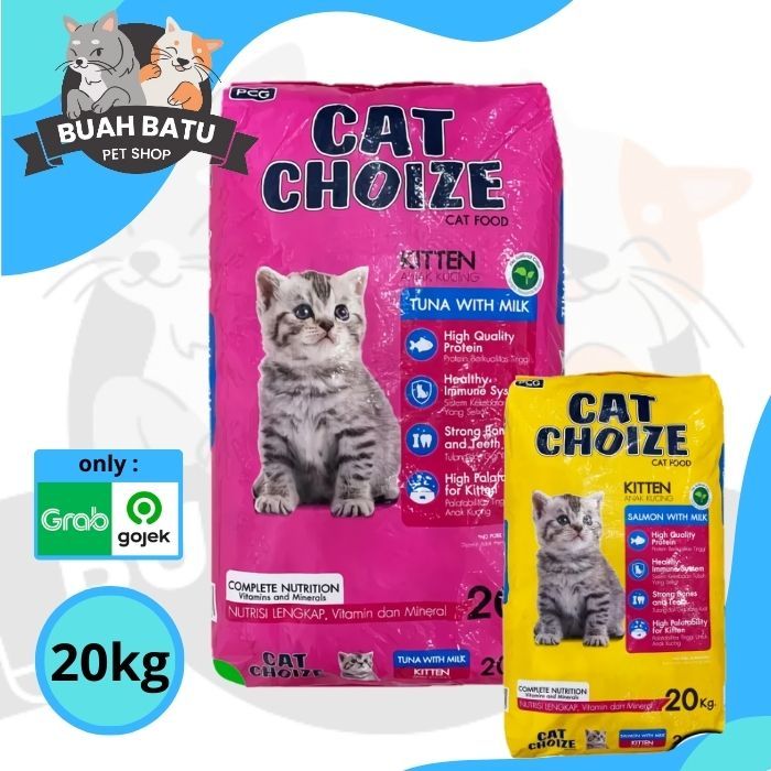 CAT CHOIZE KITTEN 20KG tuna & salmon KHUSUS GOJEK / GRAB