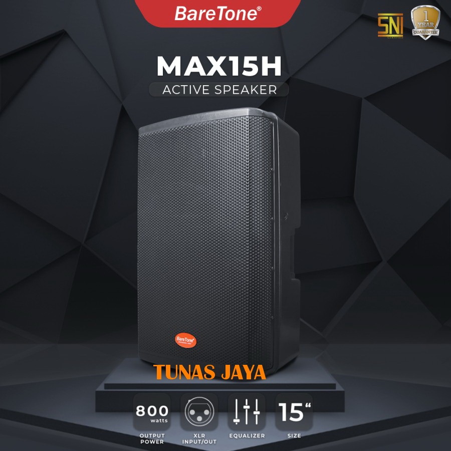 speaker aktif baretone MAX15H 800watt max 15 h max15 h original baretone ( 1 unit )