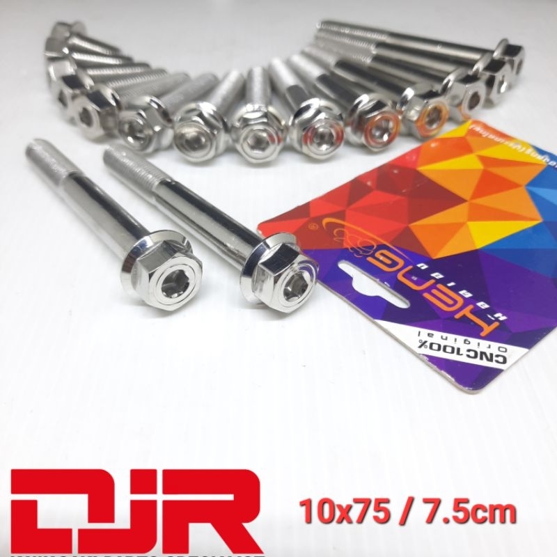 baut 14 probolt 10x75 2 kunci HEXAGON STAINLESS heng thailand baut 14 panjang 7.5cm