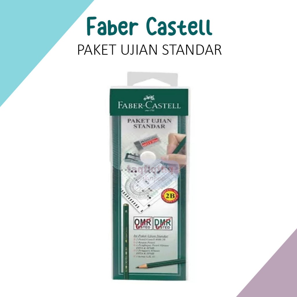 

Paket Ujian Standar Faber Castell Exam Set Standard Isi 2 Pensil 2B Rautan Penghapus Penggaris Kertas Ljk Kotak Pensil ATK Stationery