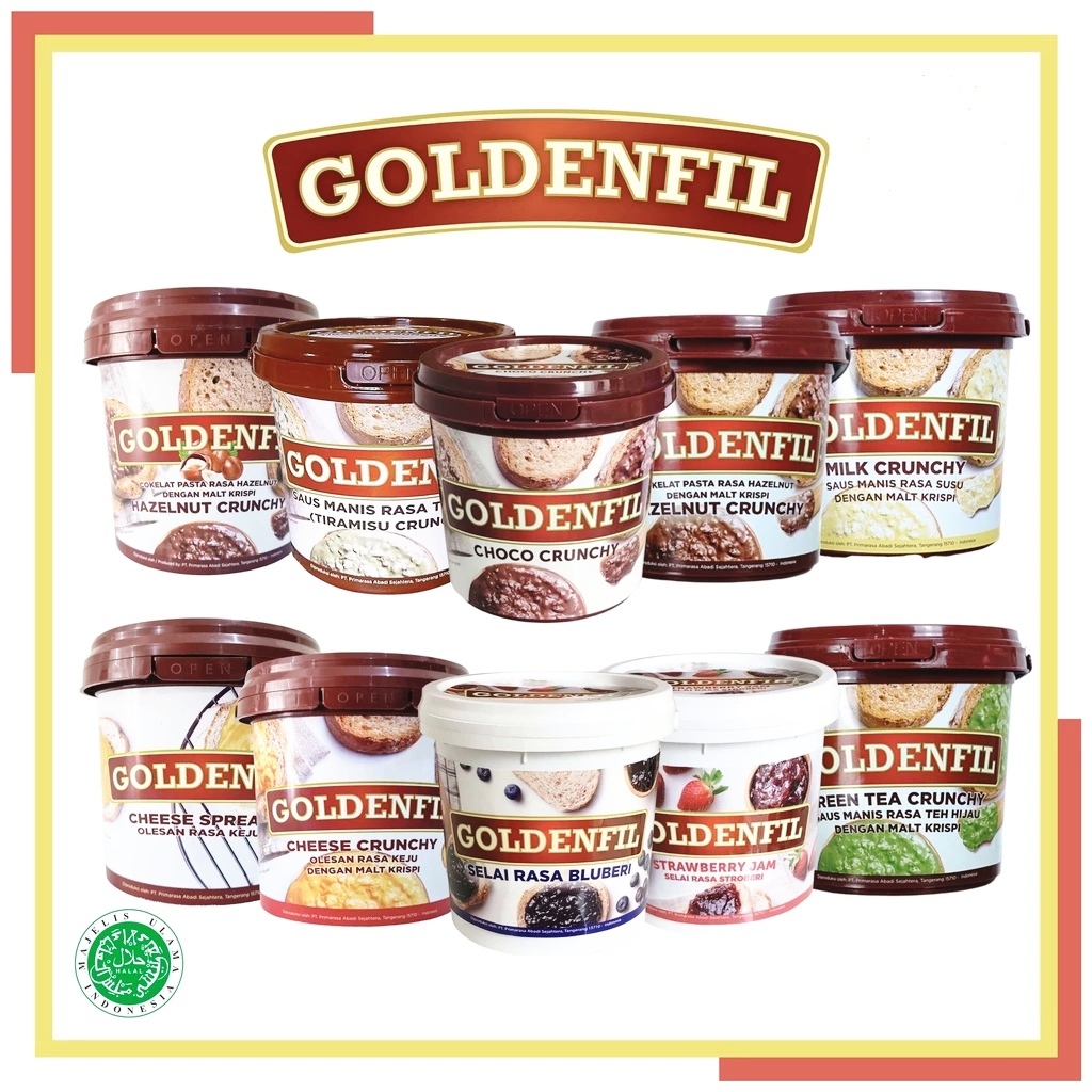 

Goldenfil Choco Crunchy Goldenfil Selai Roti 1kg All Varian