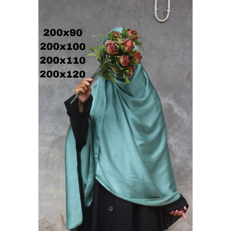 pashmina cradenza silk pashmina crinkle textured malay jumbo syari