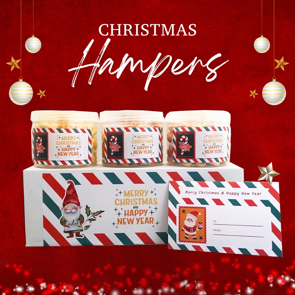 

HEMAT PROMO DELISH SNACKS Christmas Hampers isi 3 toples L Bingkisan Parsel Parcel Gift Box Makanan Spesial Natal New Year Gift Tahun Baru 224