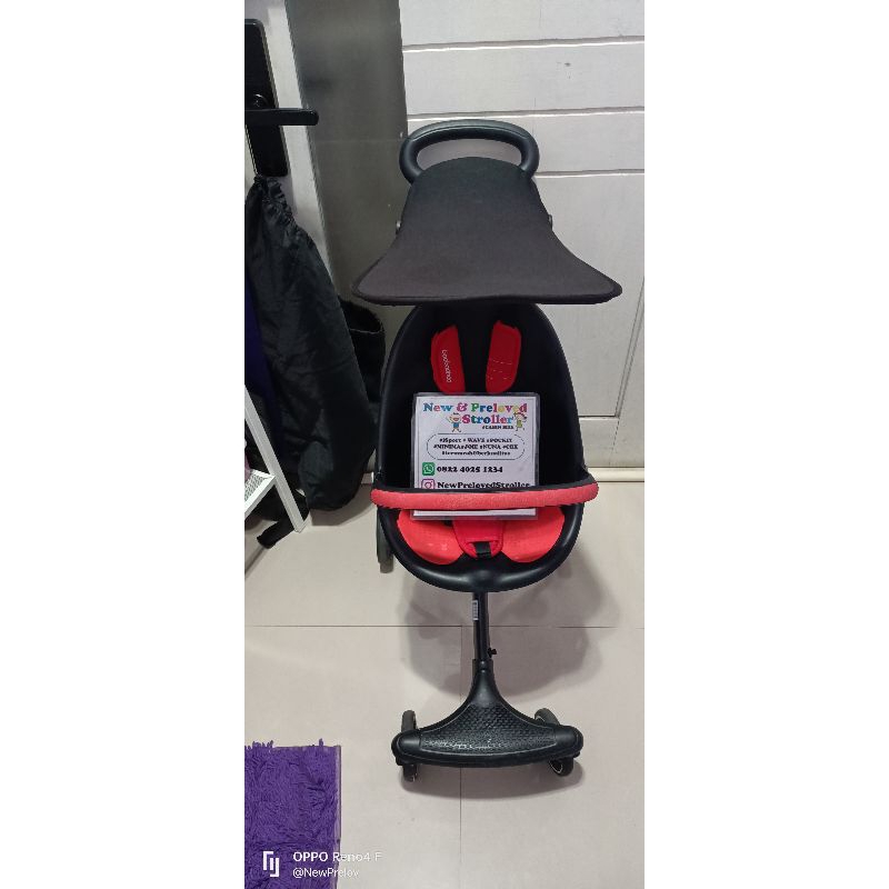 stroller baobaohao v5 merah hitam
