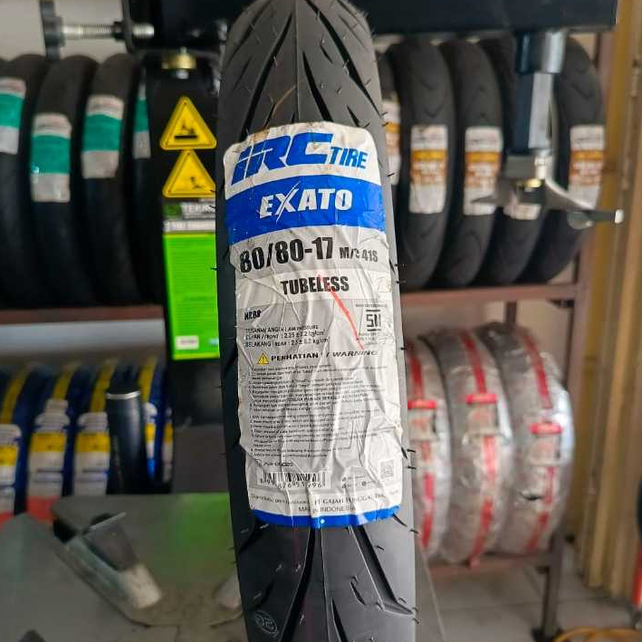 BAN LUAR IRC EXATO 80/80-17 TUBELESS