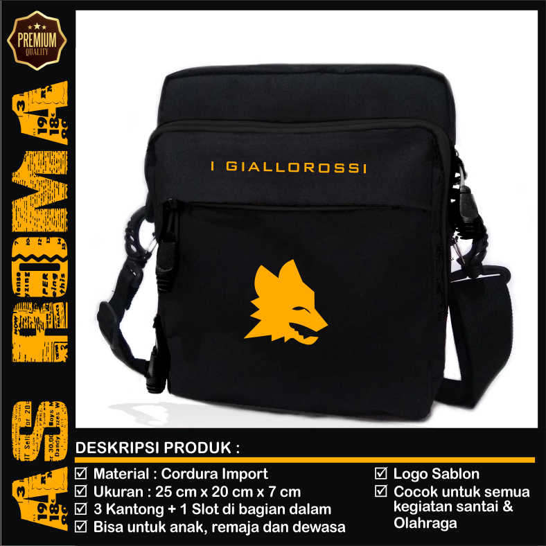 TAS SELEMPANG NEW AS ROMA