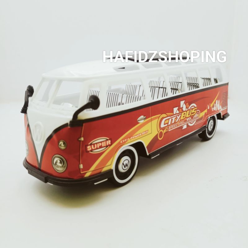 VW KOMBI CITY BUS MAINAN ANAK DIECAST