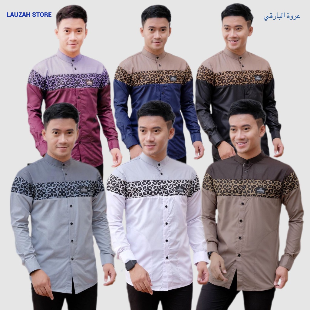 BAJU KOKO PRIA DEWASA BAJU KOKO BATIK BAJU KOKO MOTIF YUDISTIRA | KEMEJA BATIK BAJU BATIK KEMEJA KER