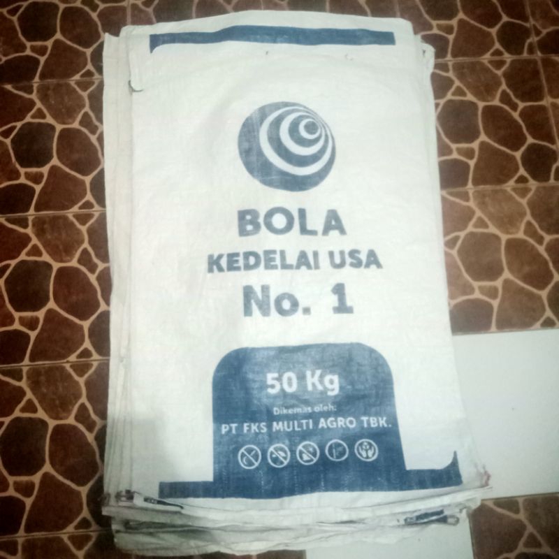 Karung Bekas Kedelai 50Kg | Bekas Sekali Pakai | Usaha Tempe Rumahan |