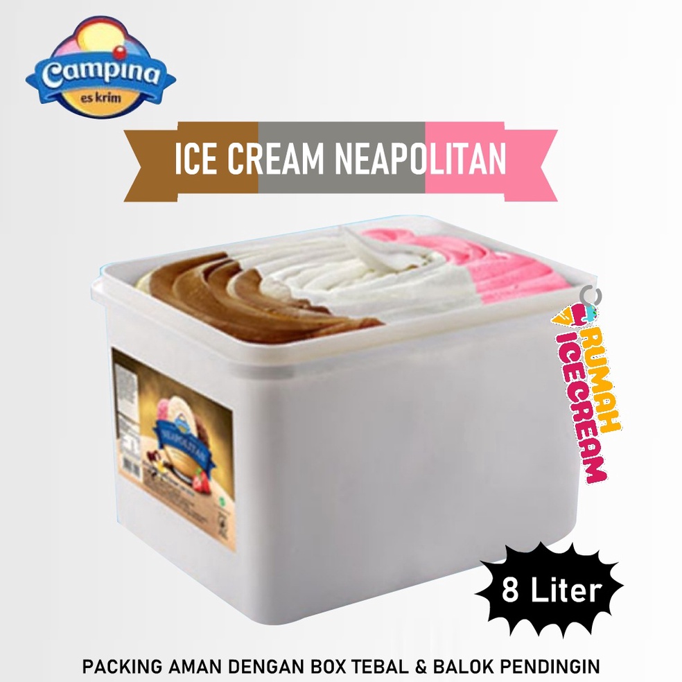 

XPRESS Es Krim Campina Neapolitan 8 L