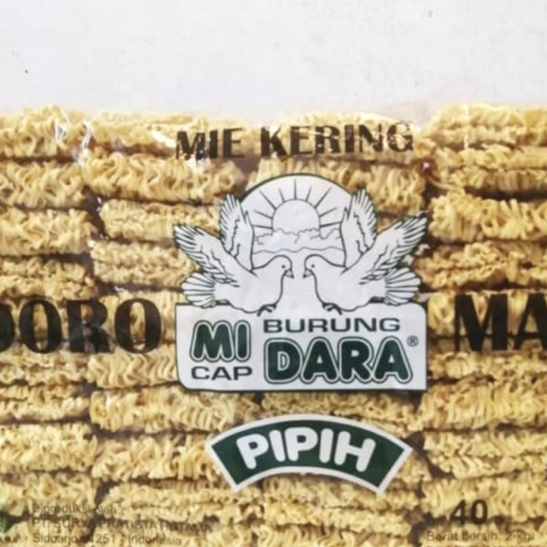 

DISKON Mie Kering Pipih Doromas Burung Dara 2 kg isi 4 Keping 1 BalBallDus Pipih Hijau