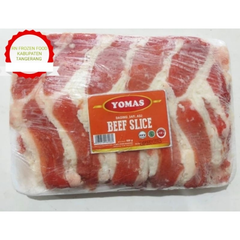 

YOMAS Beef Slice Yoshinoya Berat 500gr