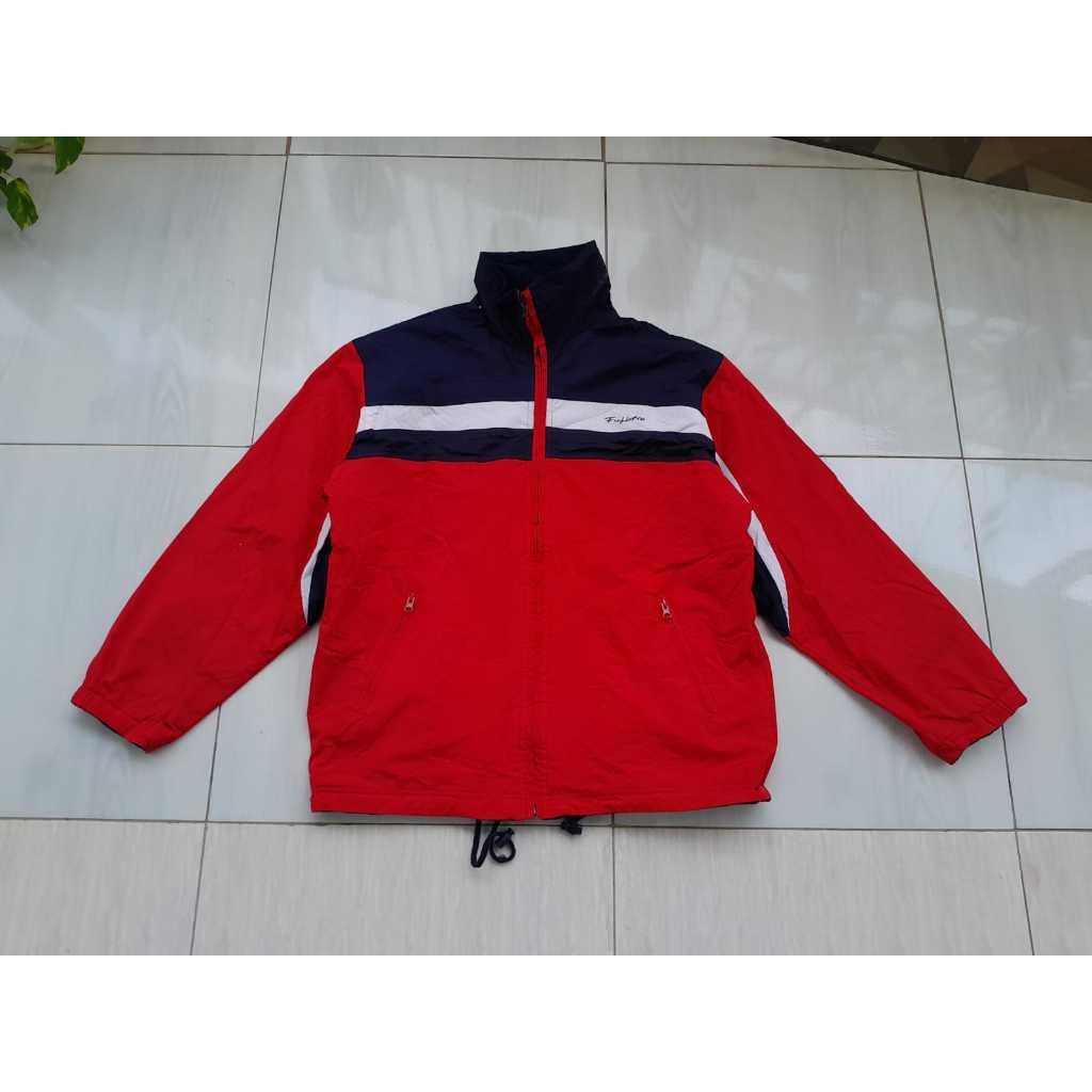 jaket vintage colorblock