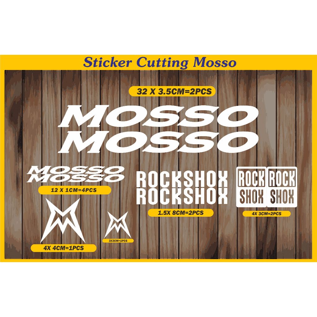 Mosso Cutting Stiker Sepeda MTB Untuk Frame Sepeda