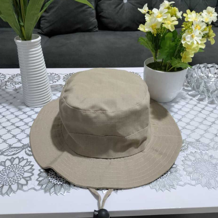 Topi Rimba Polos Tali / Topi Gunung Premium Pria Wanita..