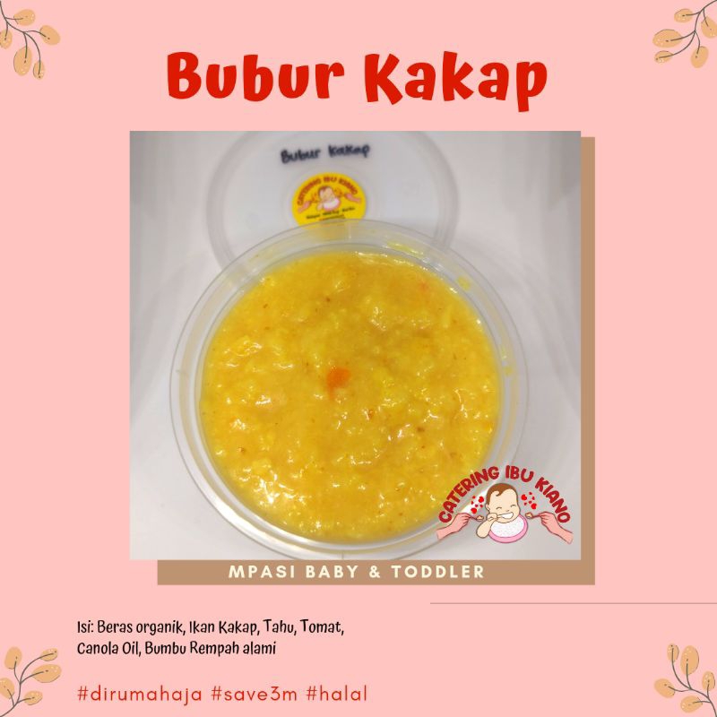 Bubur Kakap MPASI Bayi Bekasi Frozen