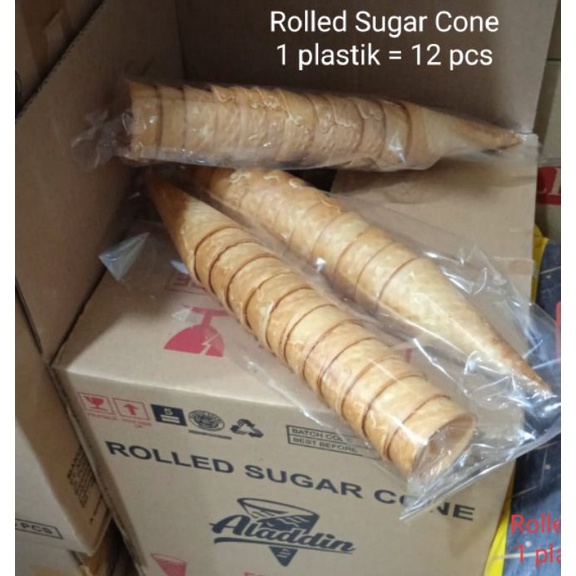 

Free Ongkir Cup Cone Rolled Sugar Aladdin Corong Es Cup Cone Es 1 plastik 12 pcs