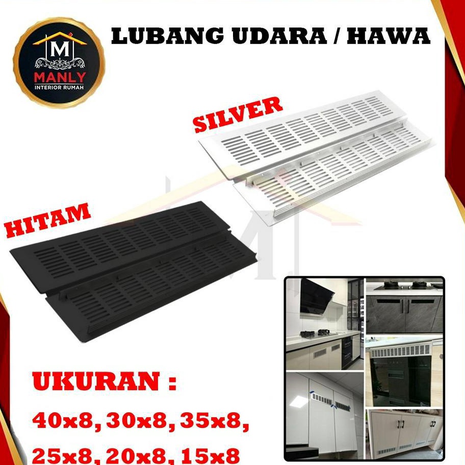 Pasti Murah Lubang Hawa Lubang Angin  Sarangan Saringan Lubang Hawa Hitam dan Anodize Ventilasi Alum