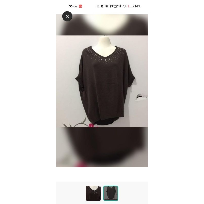 blouse rajut hangTen