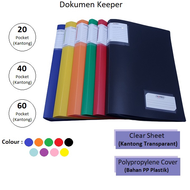 

Map Plastik Clear Holder File Dokumen Keeper F4 Folio 2 4 6 Lembar Hombo