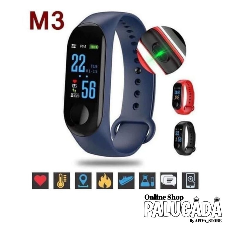 Jam Tangan Olahraga Jam Tangan Pria Jam Tangan Smart Watch M3 Plus
