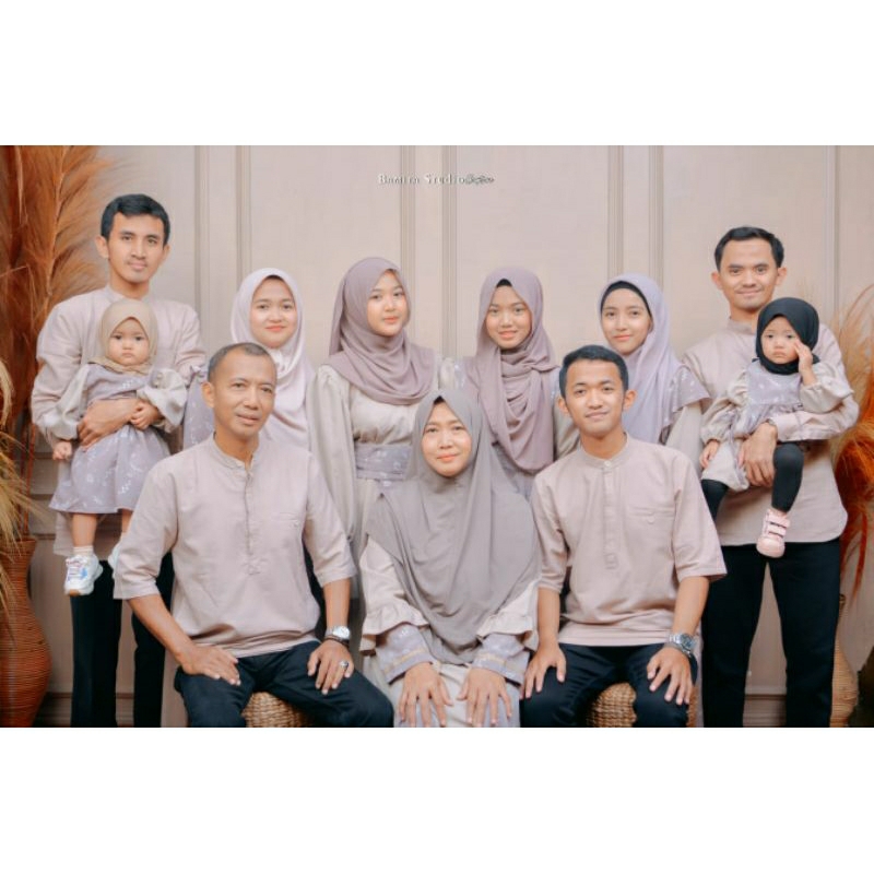 open PO seragam keluarga lebaran / seragam keluarga / gamis set / koko / baju custom / gaun bayi / d