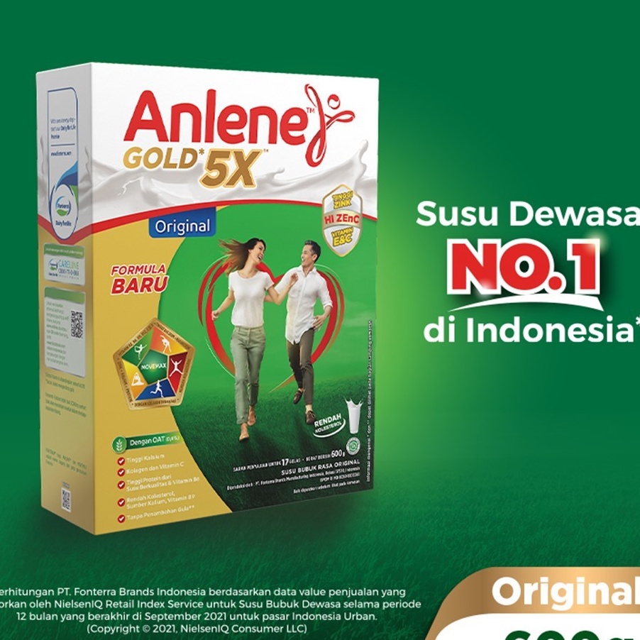 

TEBUS MURAH Anlene Gold 5X Susu Bubuk Dewasa Original 6g Nutrisi Tinggi Kalsium Untuk Tulang Sendi dan Otot