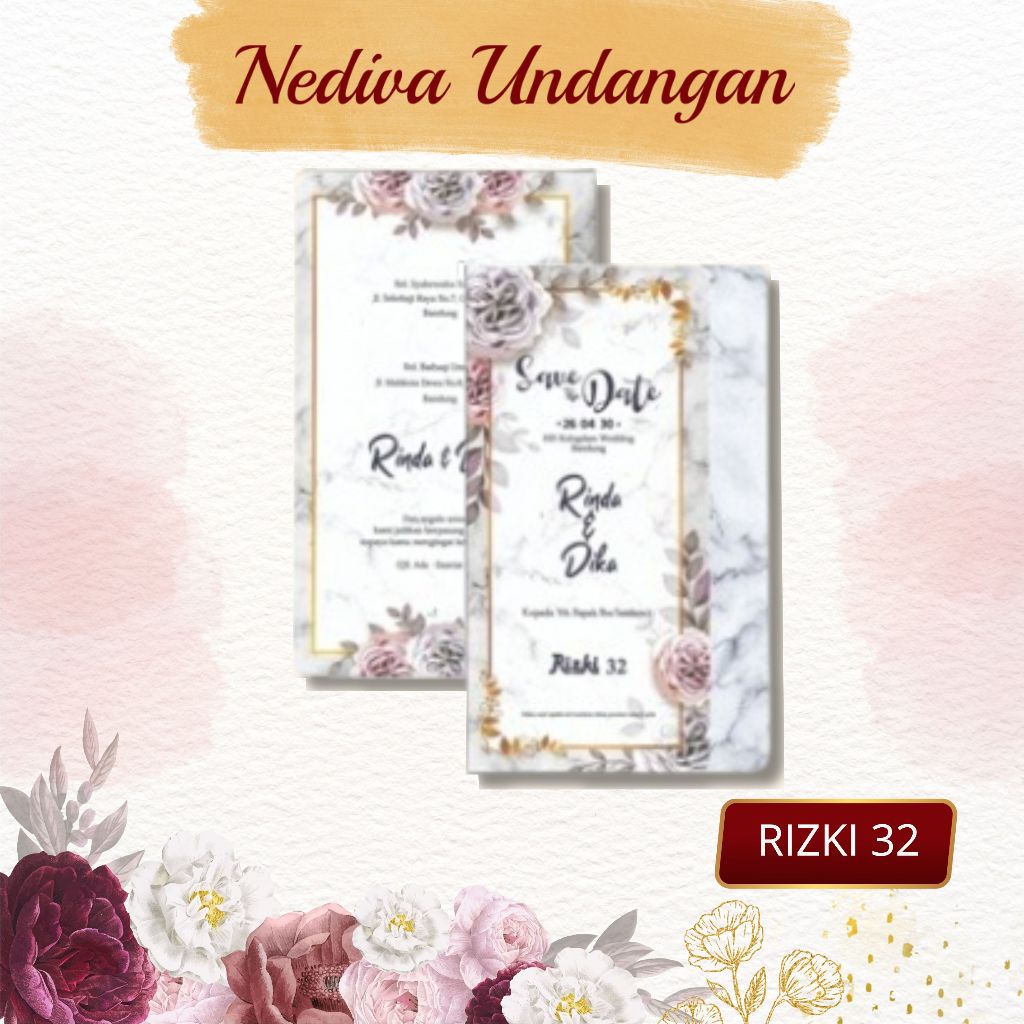 Blangko Undangan Rizki 32 Harga Murah