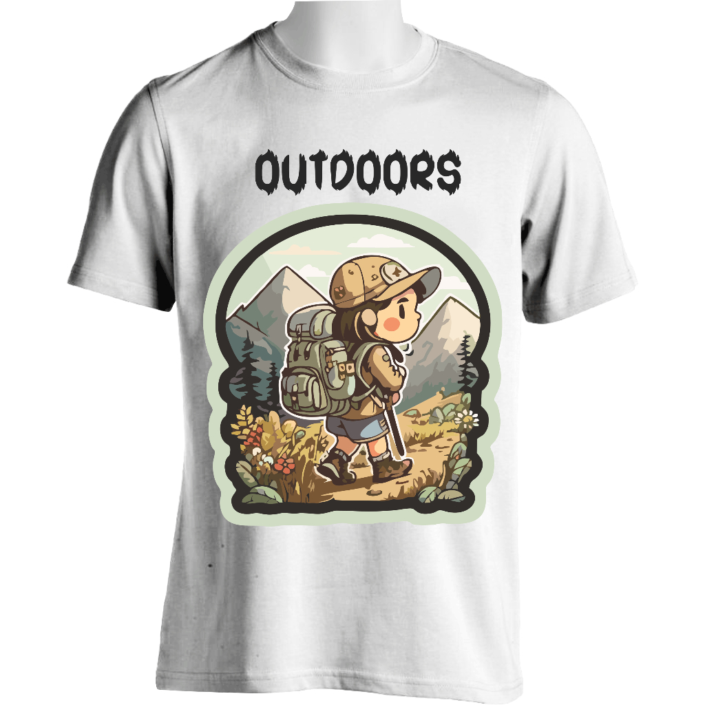 Kaos Pendaki Gunung/kaos Pendaki " OUT DOOR"/Kaos Pendaki Indonesia/Pendaki Indonesia