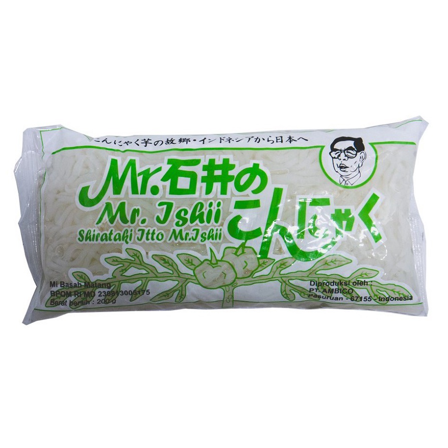 

Cuci gudang Mr Ishii Mie Shirataki Hijau Diet Keto DEBM 2gr Mie Basah