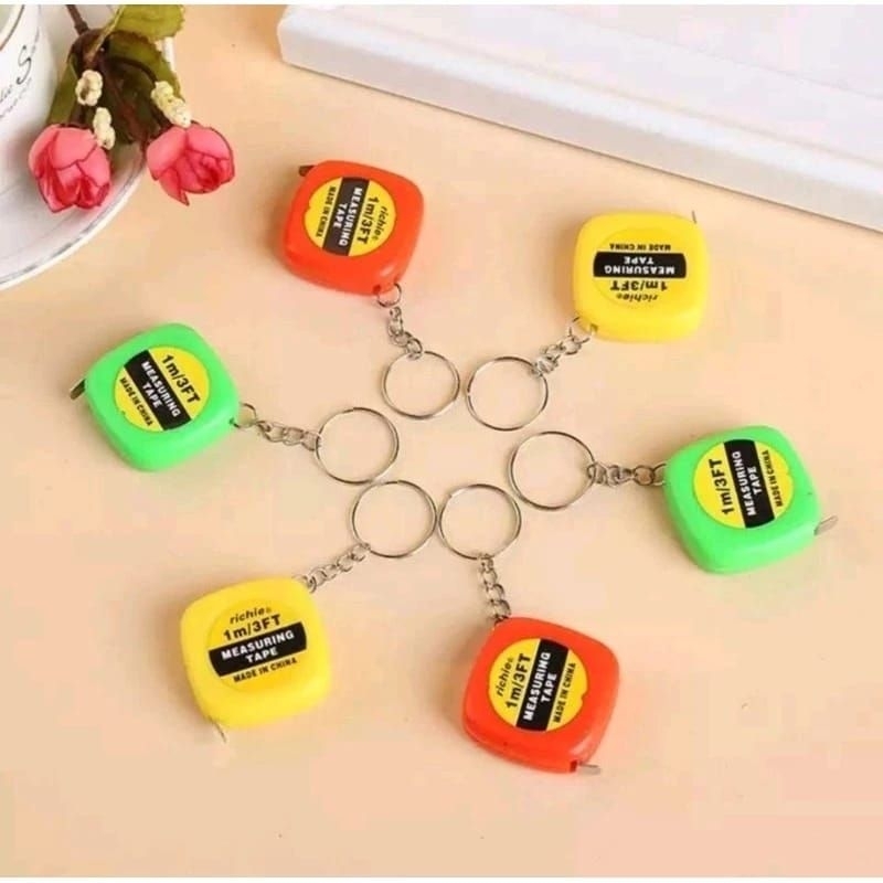 gantungan KUNCI  MINI METERAN / GANTUNGAN KUNCI METERAN SERBAGUNA / GANTUNGAN KUNCI METERAN 1 METER