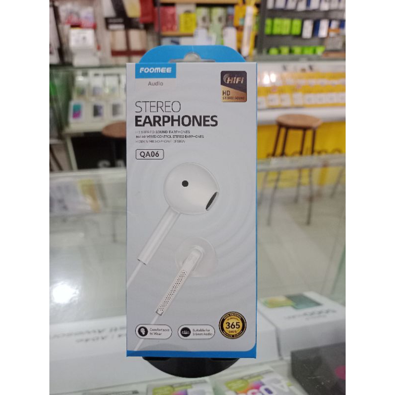 stereo earphone foomee qa06
