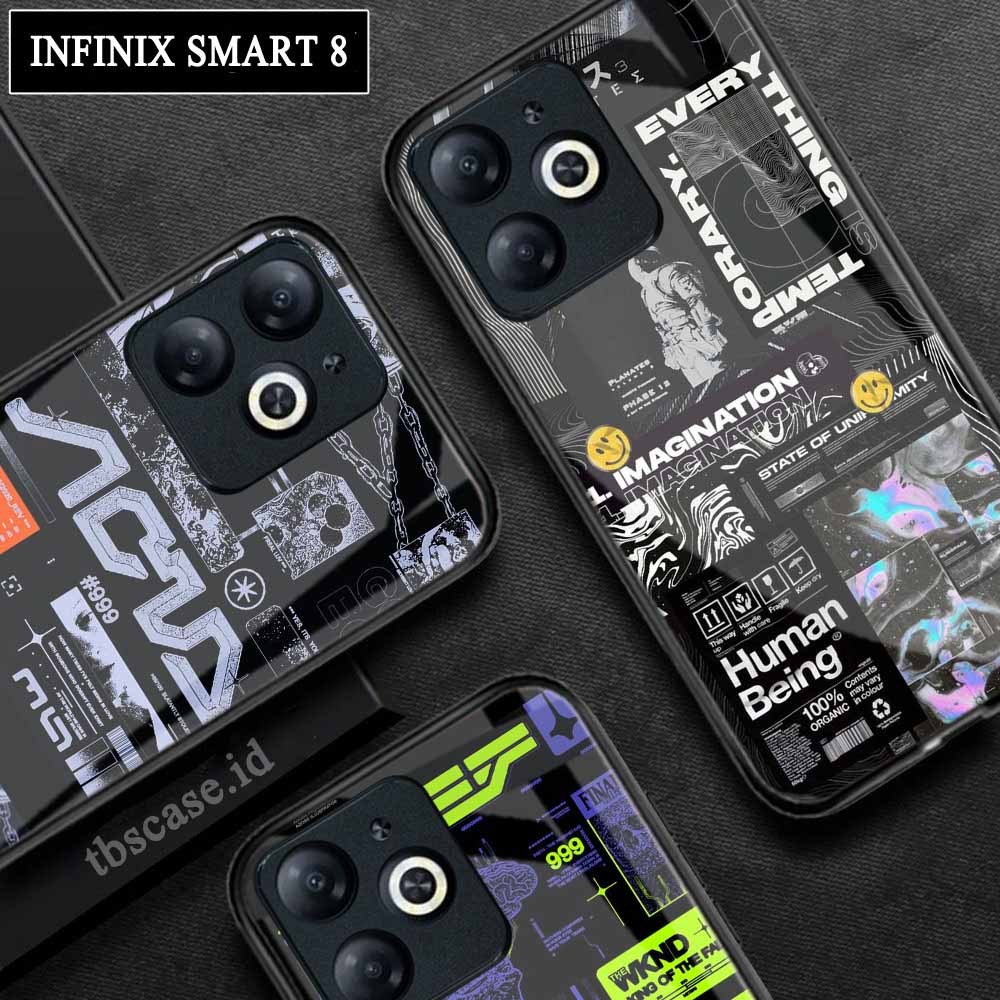 Softcase Glossy Glass Kaca Infinix Smart 8  Smart 8 Pro Terbaru [M-160] Case Handphone Infinix Smart