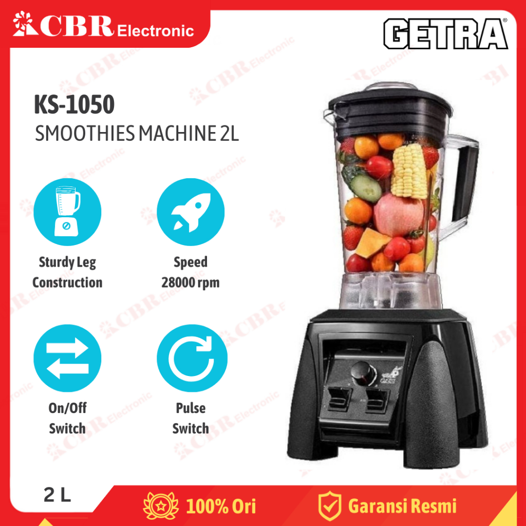Blender Smoothies GETRA KS-1050 (2L / Smoothies Ice Machine)