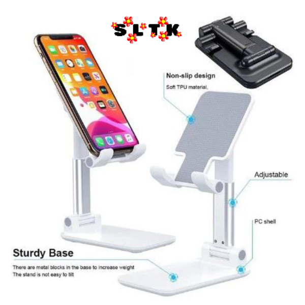 Phone Holder Folding Stand Hp Tablet Mobile Desktop