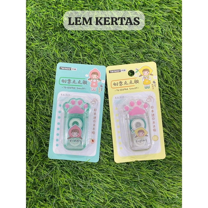 

LEM KERTAS ROLL LEM KERTAS TAPE CAT LUCU