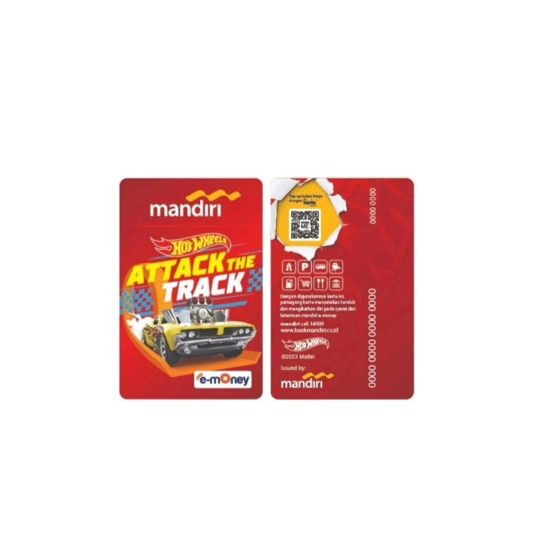 Emoney Mandiri Card Hot Wheels Roger Dodger New Original