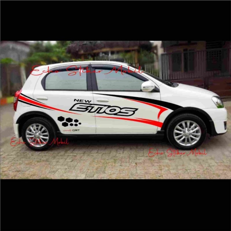 stiker cuting mobil etios ayla brio striping bodi samping etios