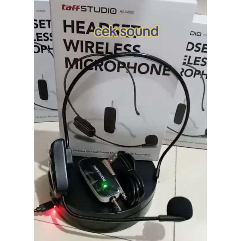 Mic Bando Tanpa Kabel Wireless UHF Mik Imam Masjid Mushola Pengajian Ngaji Call Center Mic