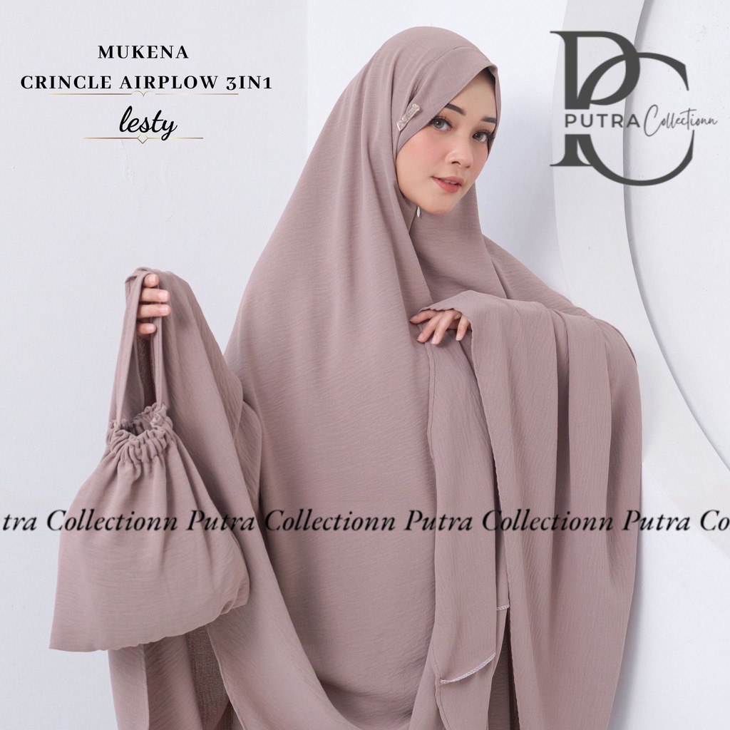 [NEW] Mukena 3IN1 crincle airplow dewasa