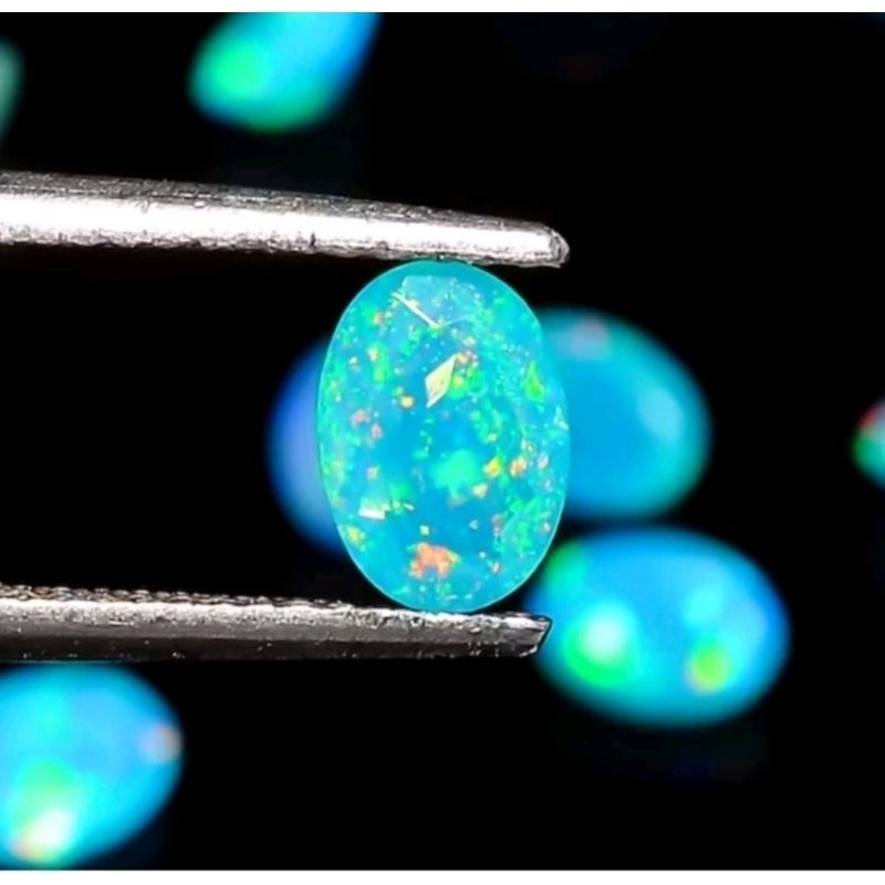 Natural kalimaya biru lostone kembang jarong