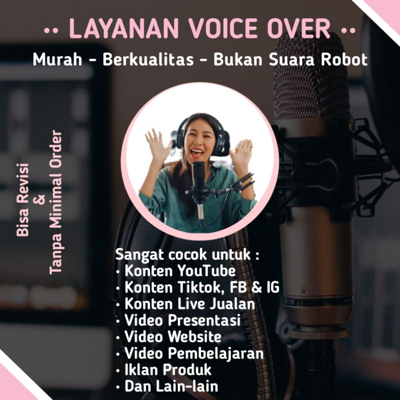 VOICE OVER PROFESIONAL | Pengisi Suara Konten